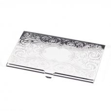 Business Card Case, Silver Plated, 